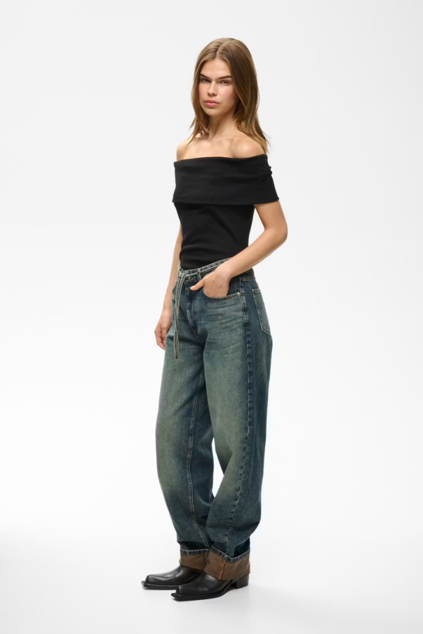 Drew Off Shulder Top - Black  - Image 4