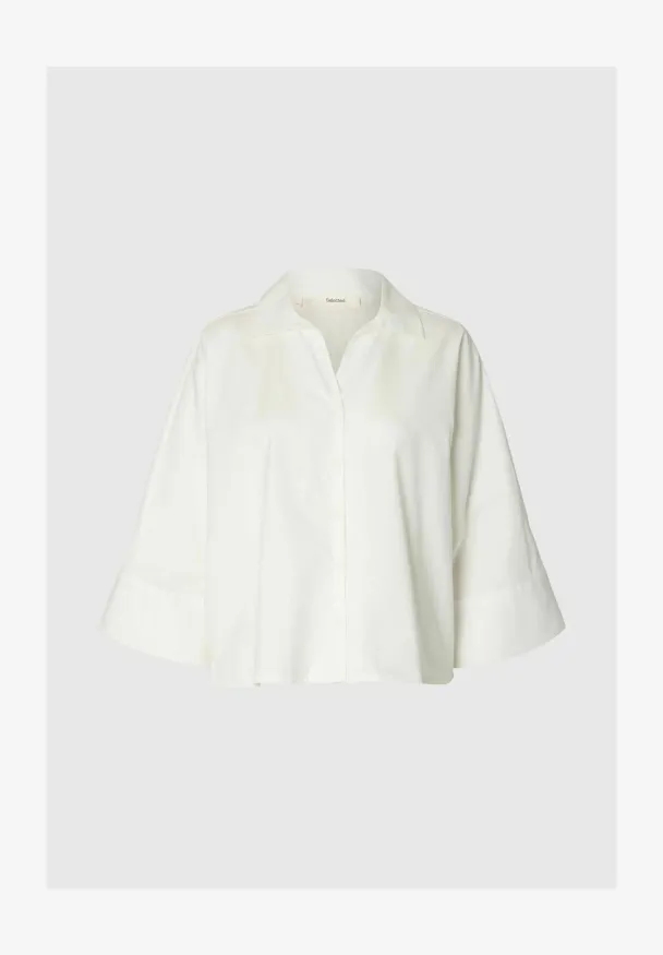 Wemila Oversize 3/4 Shirt - Bright White 
