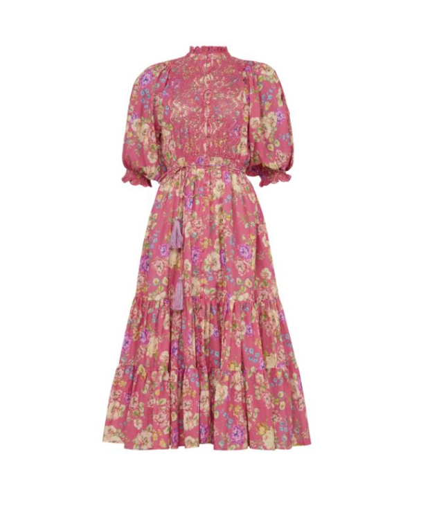 Cotton Slub Midi Dress - Rosalie