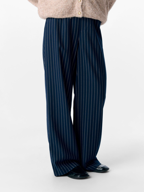 OBJLisa wide pant, blå - Image 4