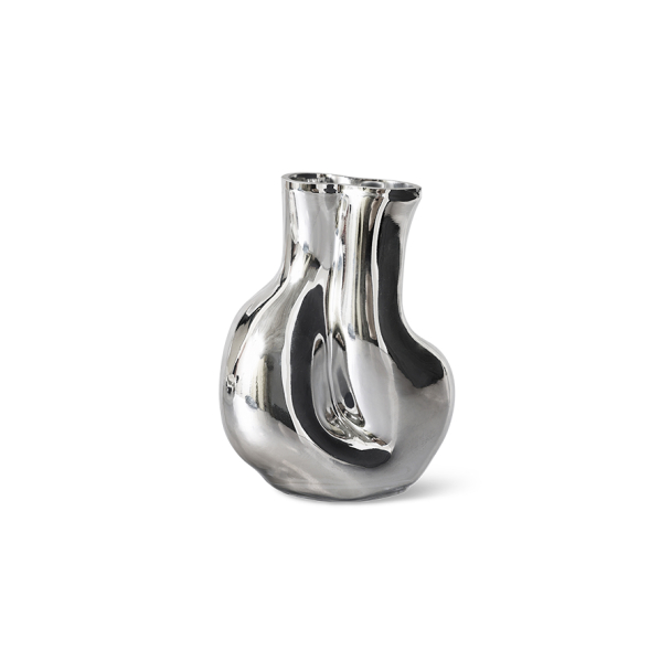 Gleam Glass Vase - Chrome - Image 1