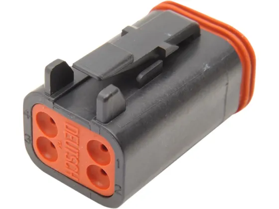 NAMZ PLUG,DEUTSCH,BLACK 4 PIN 21200056 / DP-4B
