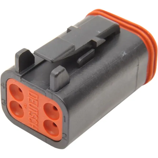 NAMZ PLUG,DEUTSCH,BLACK 4 PIN 21200056 / DP-4B
