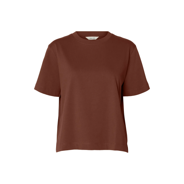 Essential - Boxy Tee - Cherry Mahogany