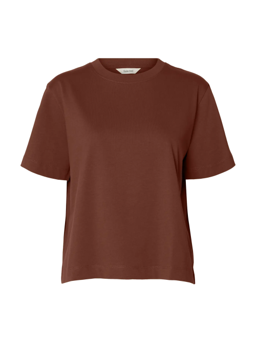 Essential - Boxy Tee - Cherry Mahogany