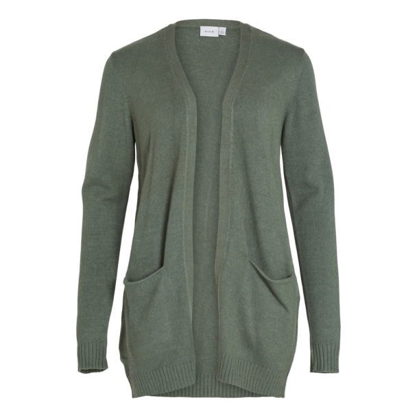 Viril open knit cardigan, grønn - Image 4