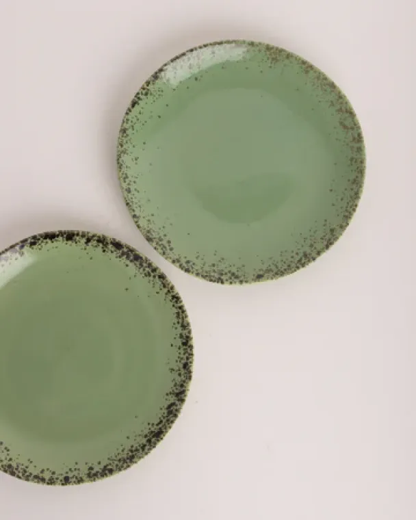 70s Ceramics - Dessert Plate, Flack  - Image 2