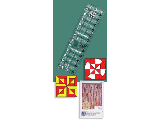 Quick Trim & Circle Ruler By Karen Montgomery 3&frac12;" x 12&frac12;"  CGRMT1