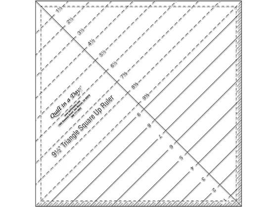 9 1/2 Triangle Square Up Ruler by Quilt in a Day  # 2023QD