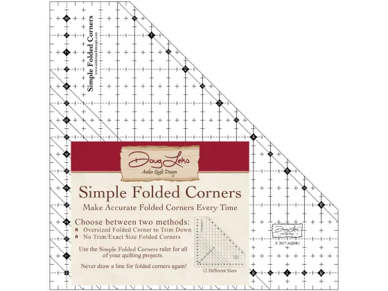 Simple Folded Corners Ruler # AQDR1
