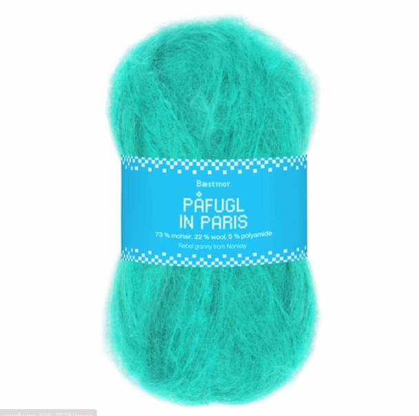 Påfugl in Paris - 7975 - Tropical Blue - Image 1