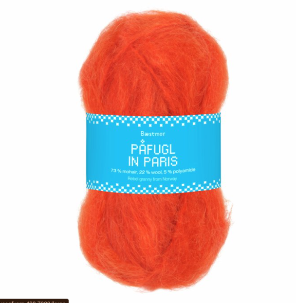 Påfugl in Paris - 7903 - Orange - Image 1