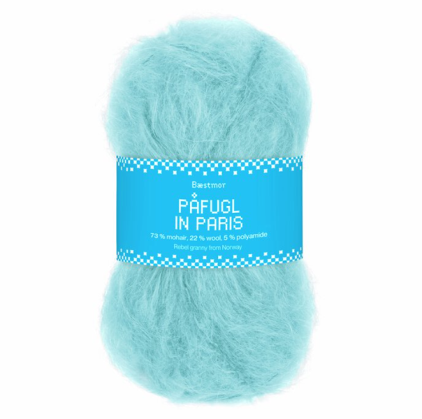 Påfugl in Paris - 7960 - Caribbean Blue - Image 1