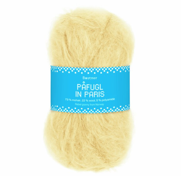 Påfugl in Paris - 7901 - Light Yellow - Image 1