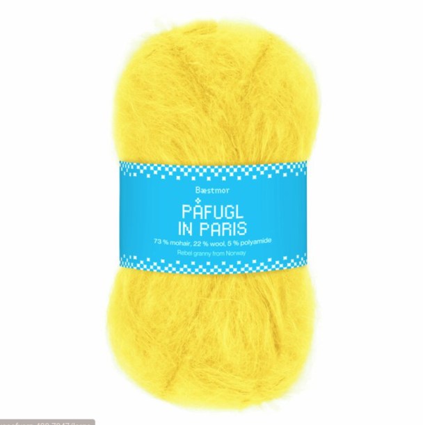 Påfugl in Paris - 7947 - Yellow - Image 1