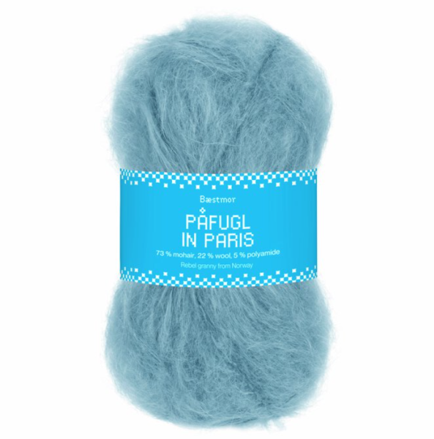 Påfugl in Paris - 7945 - Ice Blue - Image 1