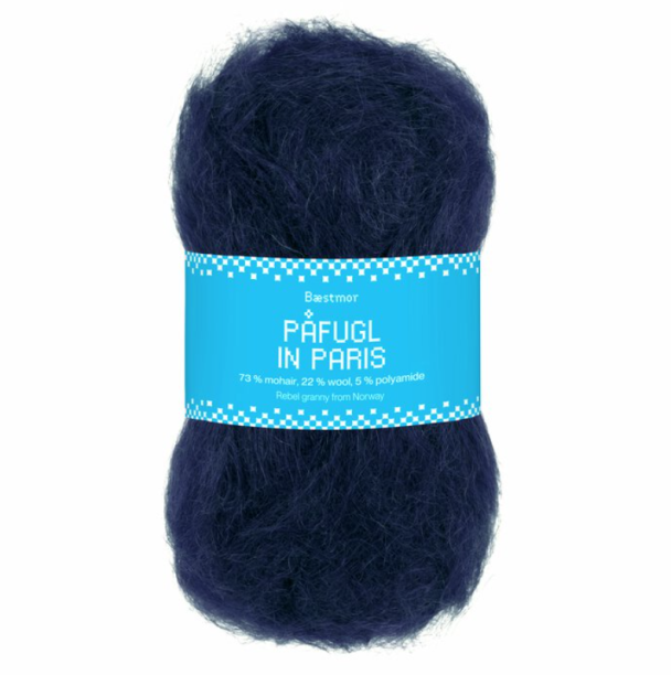 Påfugl in Paris - 5563 - Navy Blue - Image 1