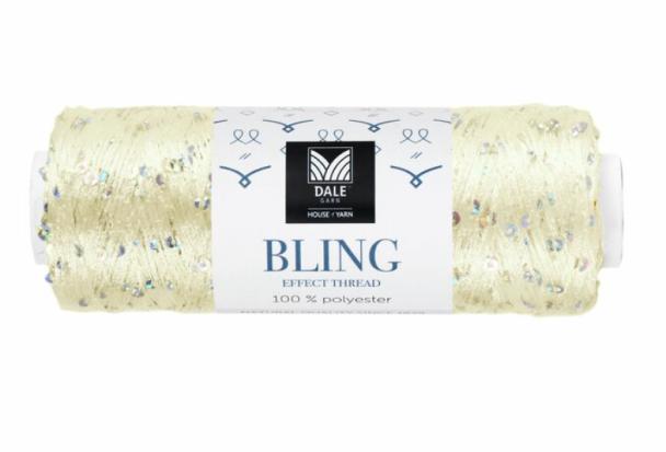 Bling Effekttråd - Offwhite - Image 1
