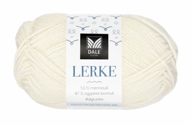 Lerke - 0020 - Ubleket Hvit - Image 1