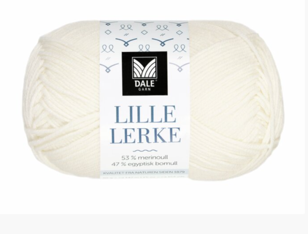 Lille Lerke - 0020 - Ubleket Hvit - Image 1