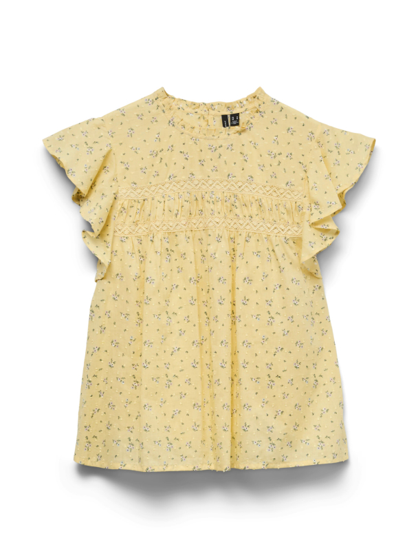 VMTRINE SL LACE TOP WVN NOOS