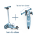 Sparkesykkel, Highwaykick 3 LED Steel - Scoot and Ride