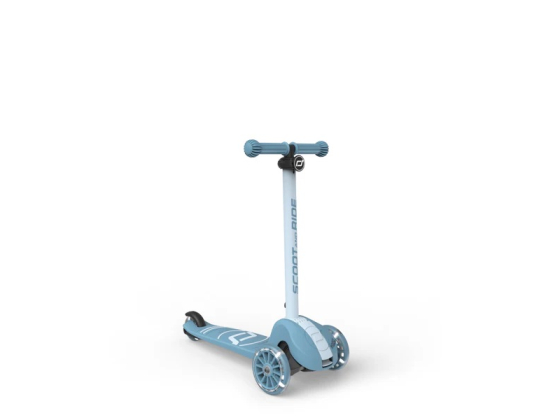 Sparkesykkel, Highwaykick 3 LED Steel - Scoot and Ride