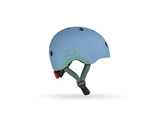 Hjelm XXS-S (45-51cm), Steel - Scoot and Ride