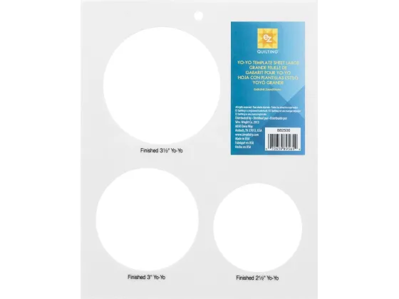 YO-YO TEMPLATES  SHEET LARGE  882506