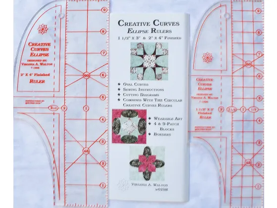 Creative Curves Ellipse Rulers Set - (1 1/2" X 3" & 2" X 4")   W029R