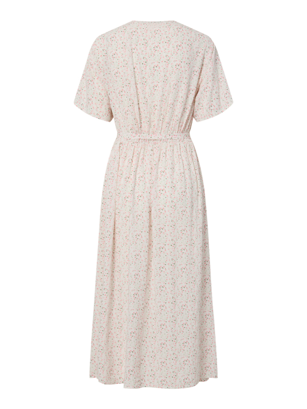PCBARRI SS MIDI V-NECK DRESS WVN MSA BC - Image 2