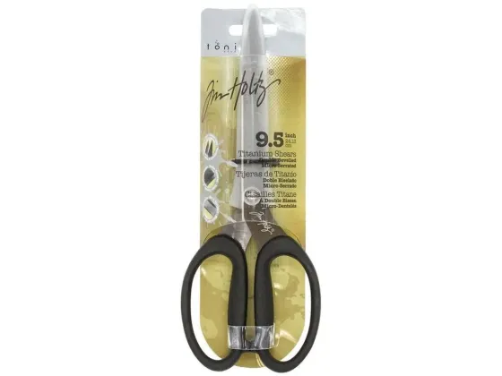 Tim Holtz Kushgrip 9.5" Non-Stick Micro Serrated Shears (819EUS)