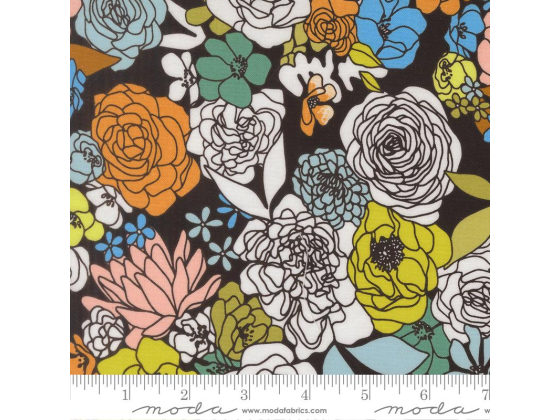 True To Hue Black As Night 11560 12 Moda  50cm