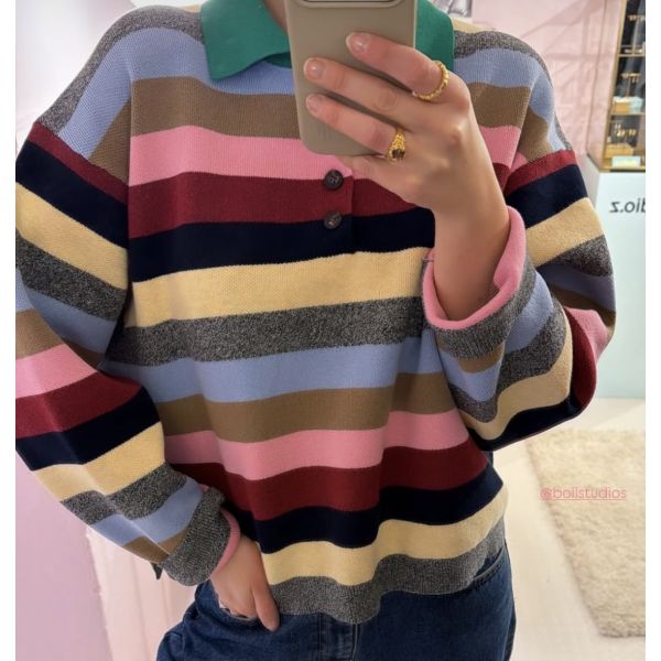 Jisse Polo Multi Knit