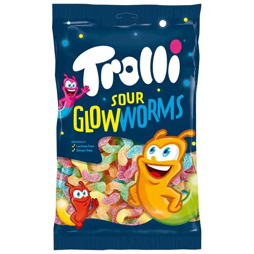 TROLLI SOUR GLOW WORMS 150g