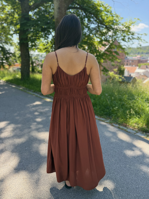 Jackie Regular Strap Ankle Dress - Cherry Mahogany - Image 3