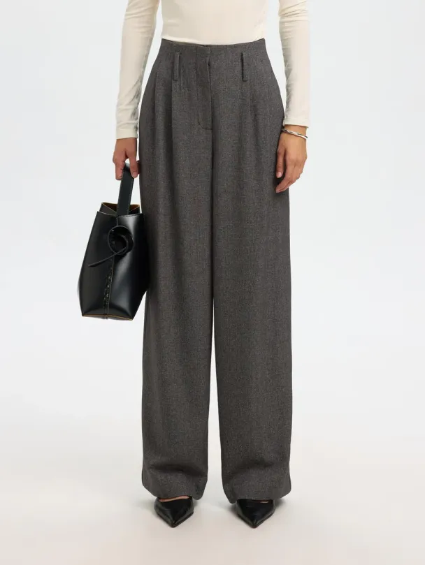 Wide Camilla Pant - Black Structure - Image 1