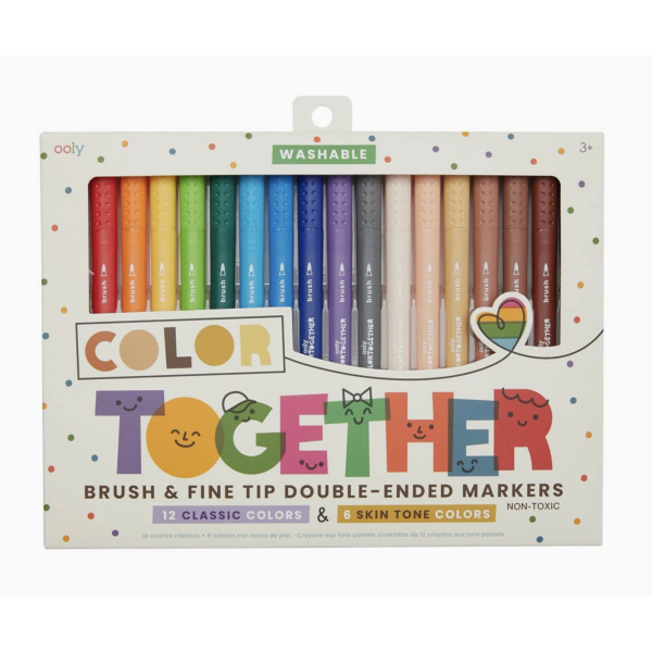 Dobbeltsidige tusjer 18pk - OOLY
