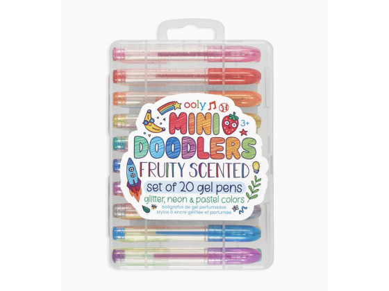 Mini Doodlers: Fruity Scented Gel Pens, 20pk - OOLY