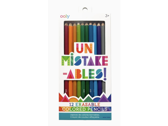 Un-Mistake-Ables!: Viskbare fargeblyanter 12pk - OOLY
