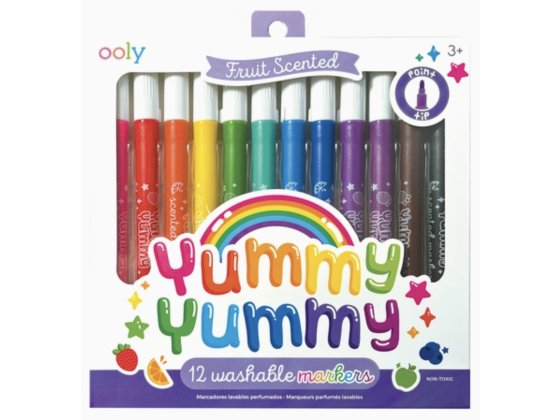 Yummy Yummy: Tusj med duft av frukt 12pk - OOLY