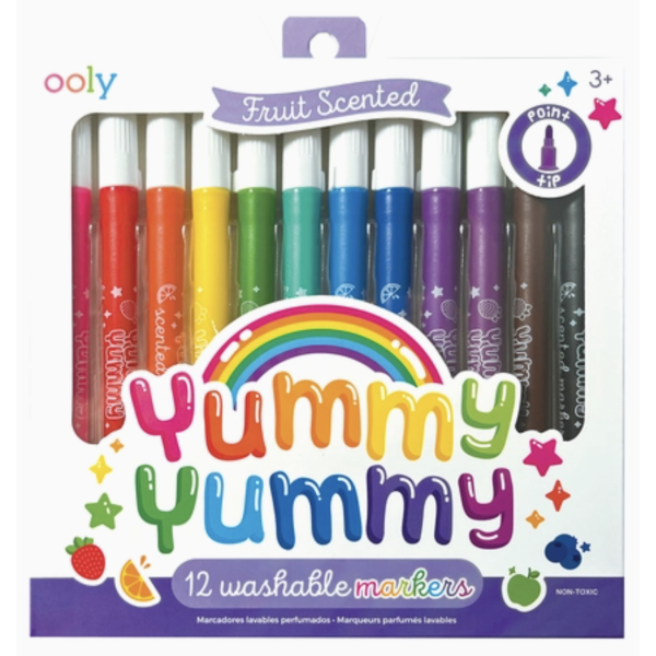Yummy Yummy: Tusj med duft av frukt 12pk - OOLY