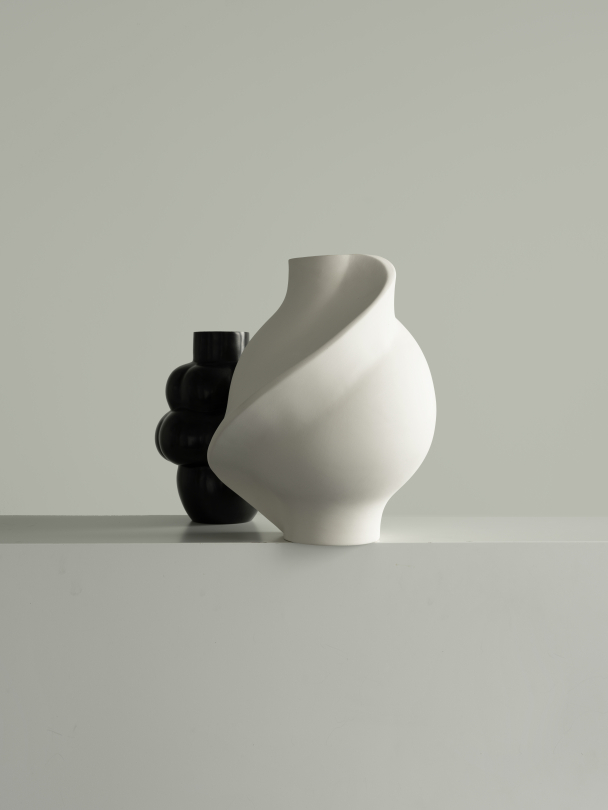 Pirout Vase 01 - Raw White - Image 4