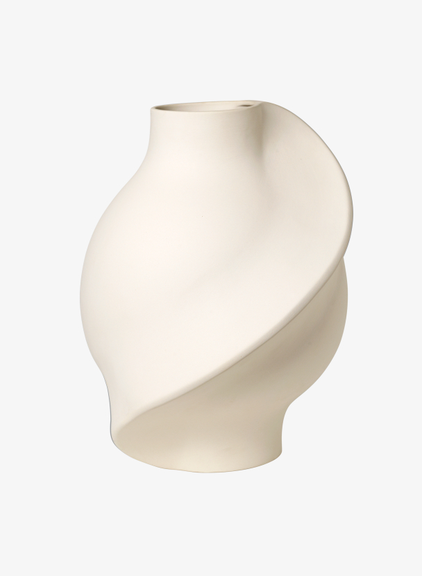 Pirout Vase 02 - Raw White - Image 1