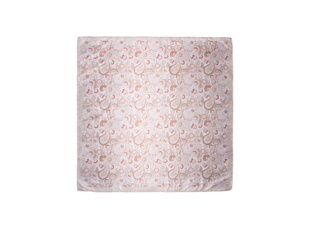 Skjerf Firkantet Paisley Beige 772312 - Image 2