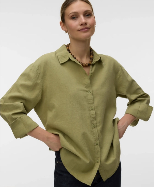 Marley Ls Shirt sage green - Image 1