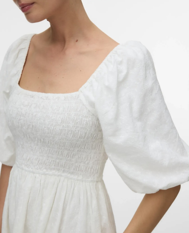 AW Julie 2/4 short dress white - Image 2
