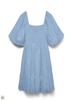 AW Julie 2/4 short dress blue