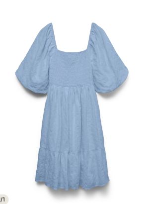AW Julie 2/4 short dress blue