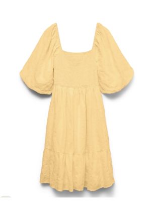 AW Julie 2/4 short dress gul